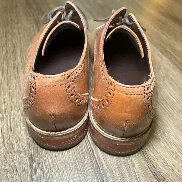 Mens Florsheim Brown Oxford Dress Shoes - 9.5 - Picture 4 of 10